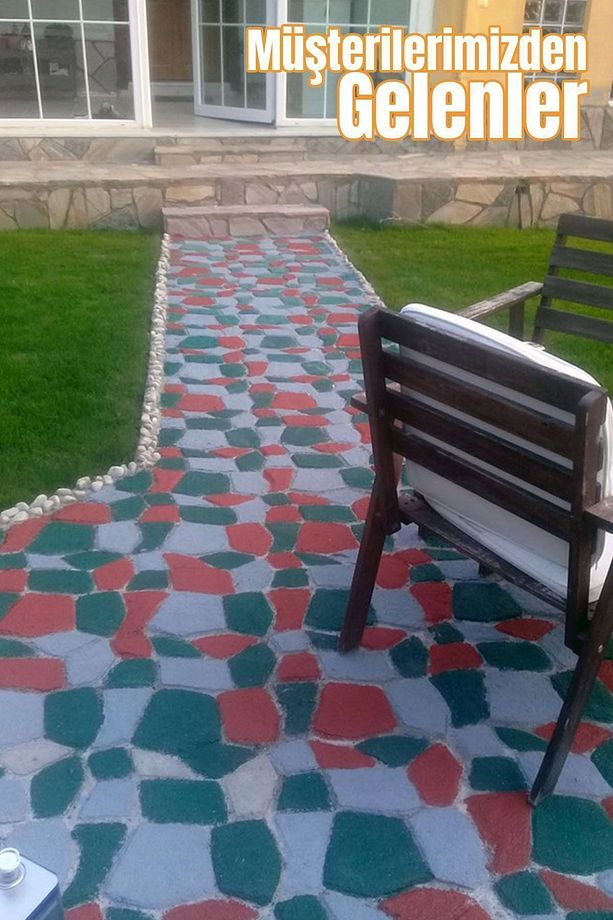 Zemin Kaplama Kalıbı Bahçe Taş Kalıbı Yürüyüş Yolu Kaldırım Yapım Aparatı 42x40 Cm 2adet - 6