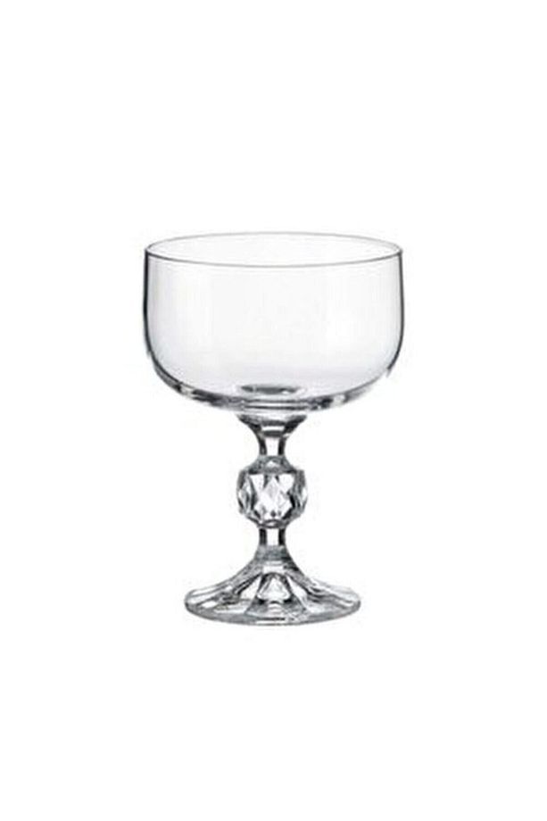 Crystalıte 6,lı Paket Kristal Ayaklı Cam Cup 200 ml - 1