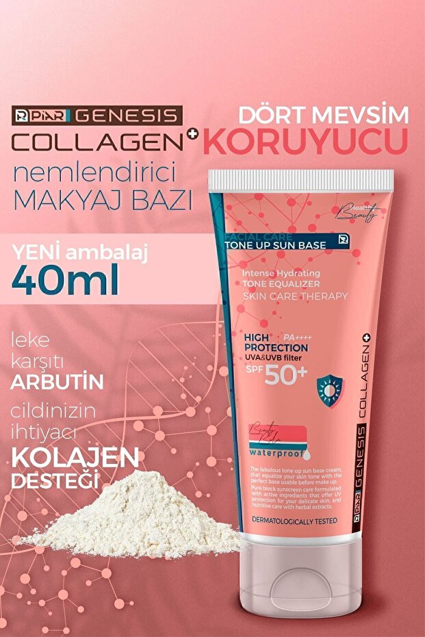 Kolajen Aydınlatıcı Ton Eşitleyici Spf 50 Yüz Güneş Kremi 40 ml - 3