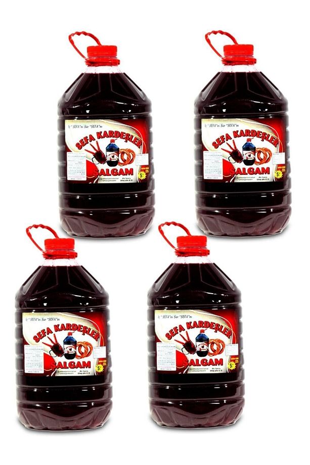 Şalgam Suyu 5 lt Acılı kolide 4 Adet - 1