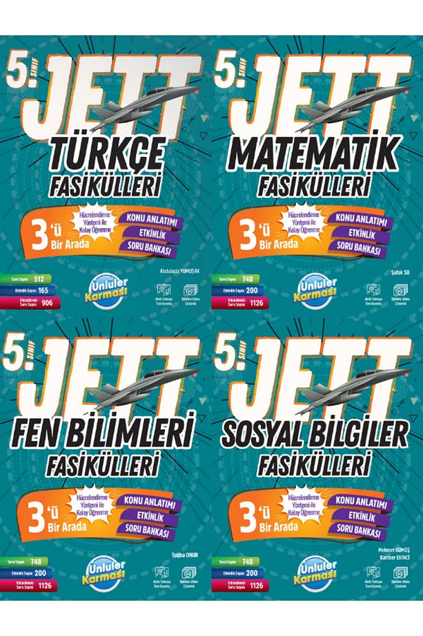 5. SINIF JETT FASİKÜLLERİ (2024-2025 GÜNCEL BASKI) - 1