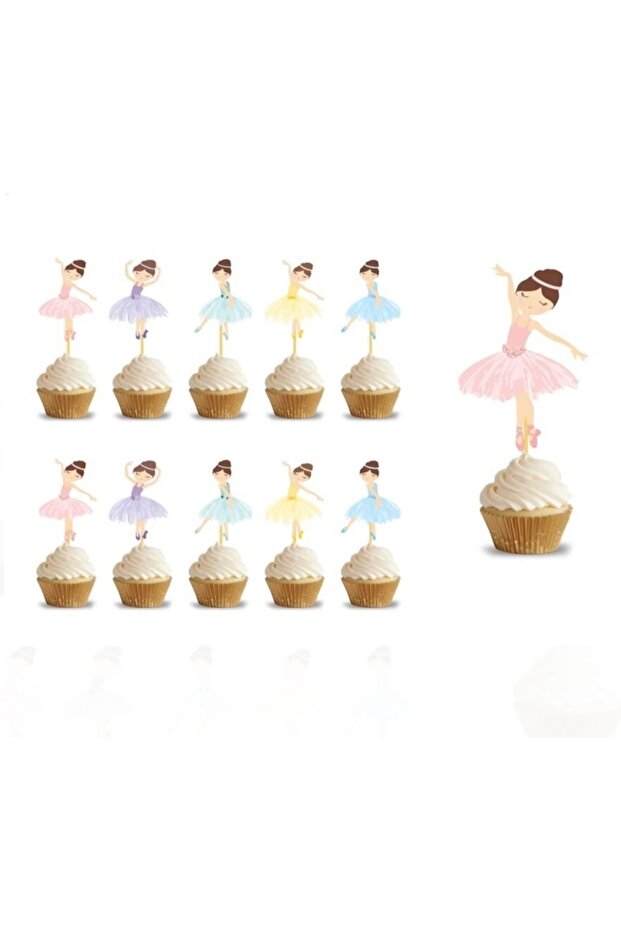 Ballerina Themed Cake Pastry Toothpick
