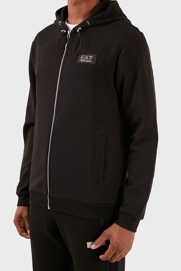 Logolu Pamuklu Kapüşonlu Regular Fit Fermuarlı Sweat Erkek SWEAT 3DPM82 PJUEZ 1200 - 2