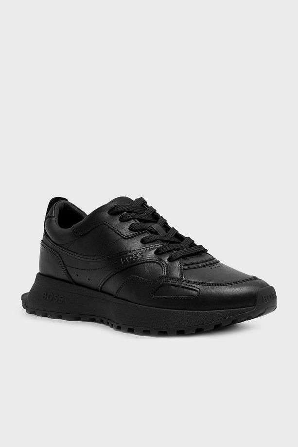 Logolu Deri Sneaker Ayakkabı Erkek AYAKKABI 50522818 005 - 1