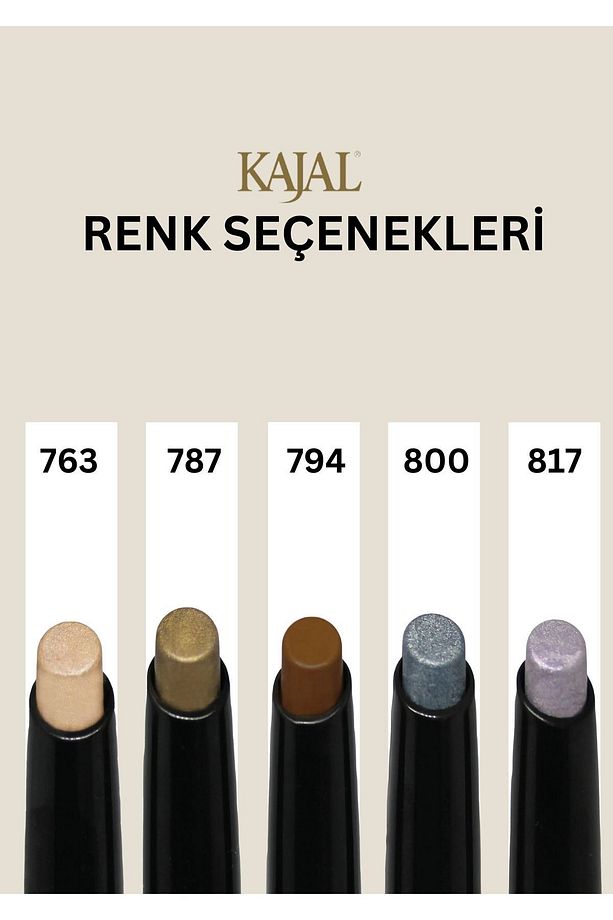 Suya Dayanıklı Kremsi Yapıya Sahip Granit Gri Göz Farı & Stick Eyeshadow No:800 - 3