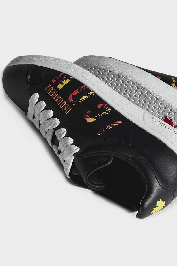Logolu Hakiki Deri Sneaker Ayakkabı Erkek AYAKKABI SNM017501 506232 2124 - 5