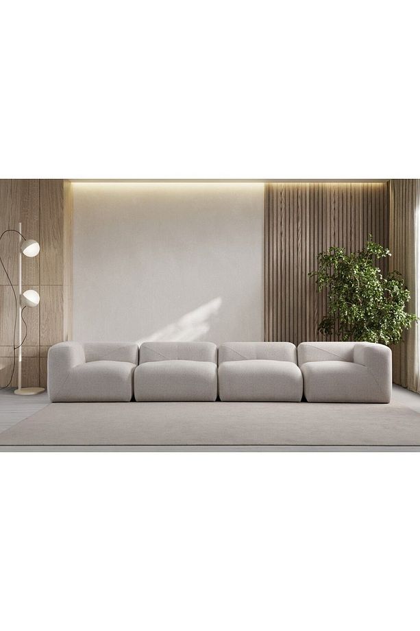 Roma Modüler Koltuk Takımı 4 Modül - Dokulu Kumaş - 2