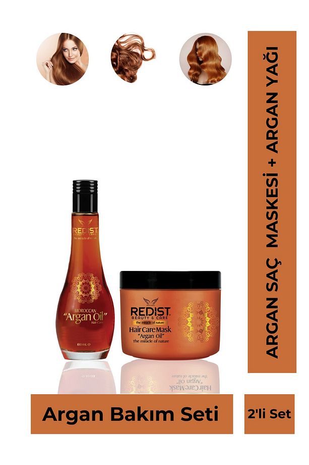 Argan Maske 500 ml + Argan Yağ 100 ml 9586235568563 - 1