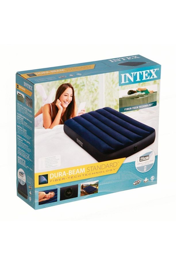 Tek Kişilik Şişme Yatak 6 Adet Yama+ Pompa+ Yastık Set 99x191x25 - 2