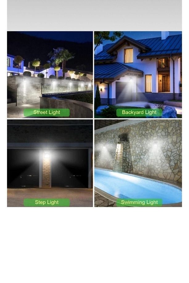 Sensörlü Solar Duvar Lambası - 4