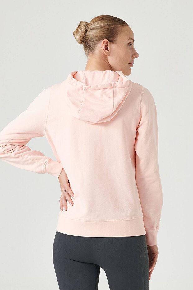 Lydney Kadın Kapüşonlu Sweatshirt Pembe - 4