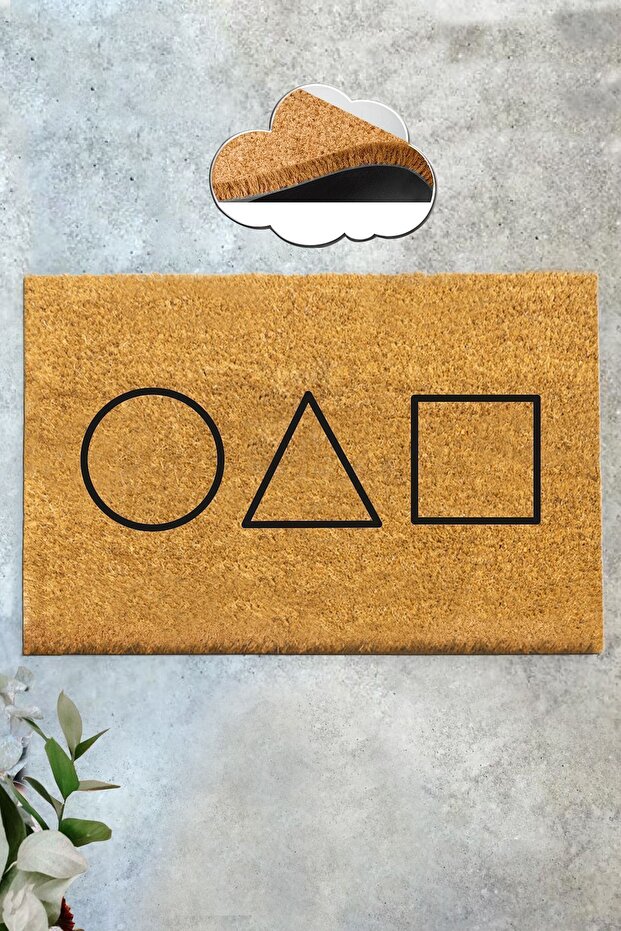 Coco Cogame Mat Natural Koko Mat, Bristle Door Mat