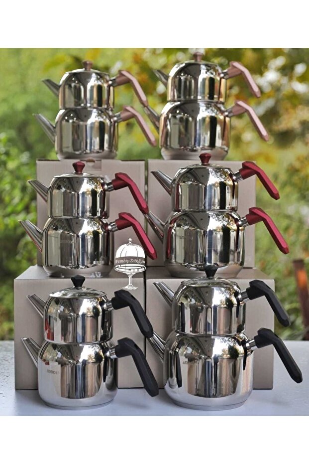 Opal Orta Boy Çaydanlık Siyah Opa-6947 - 2