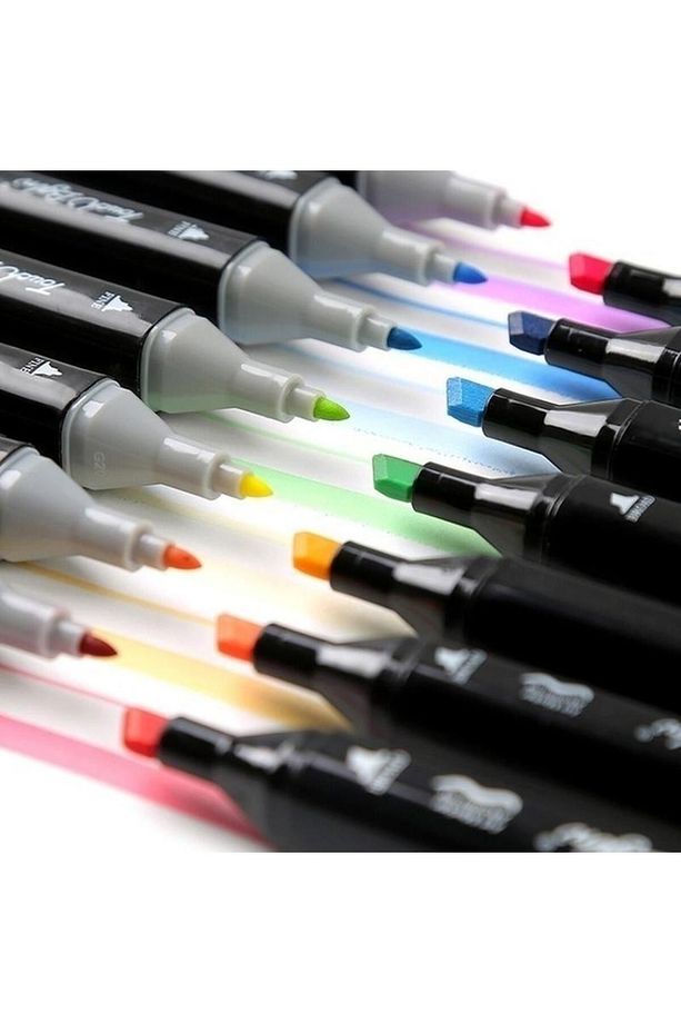 Dodocool Çift Taraflı Uçlu Marker Keçeli Kalem Seti 262'li Çantalı Markör - 3