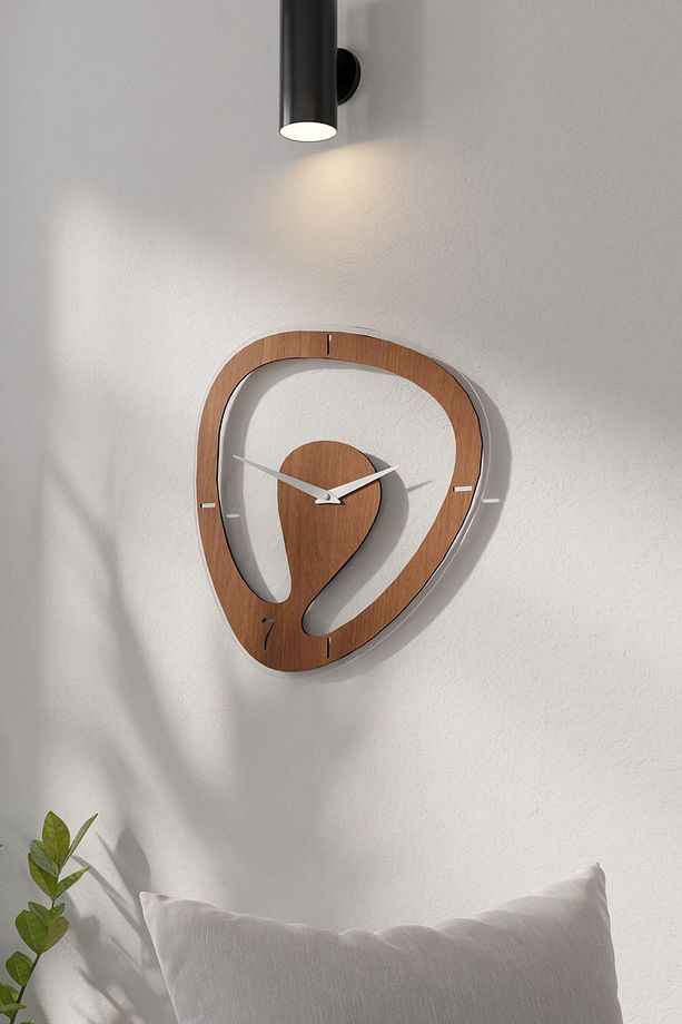 Minimal Şeffaf Pleksili Duvar Saati - 3