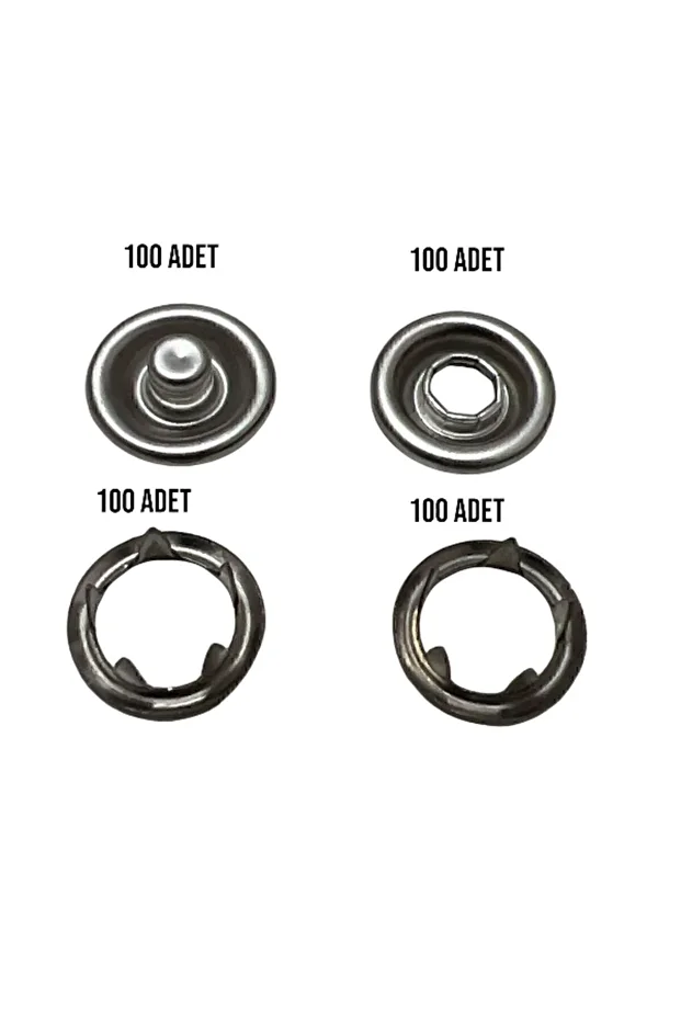 Klikıt, Çıt Çıt, 9,5 Mm "gömlek Ve Bebe Çıtçıtı - 100 lü set - 1