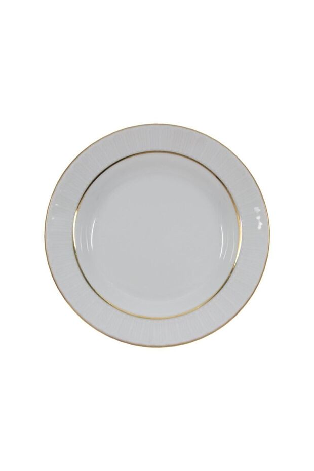 Sedef 19cm Pit Food Plate with 6 Gold Nets