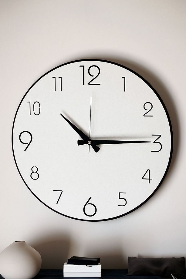 Dekoratif Yeni Modern Avior Ahşap Duvar Saati 48 cm - 3