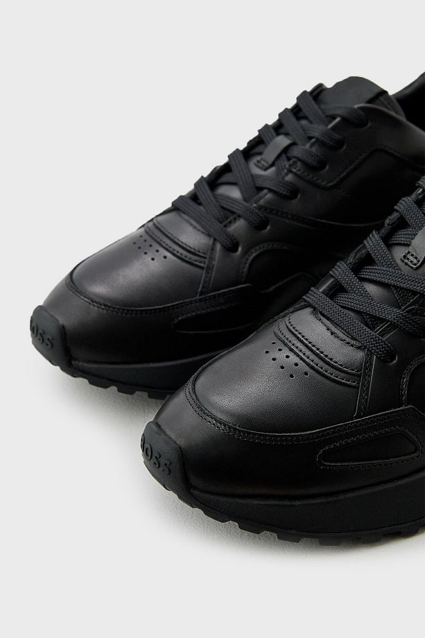 Logolu Deri Sneaker Ayakkabı Erkek AYAKKABI 50522818 005 - 4