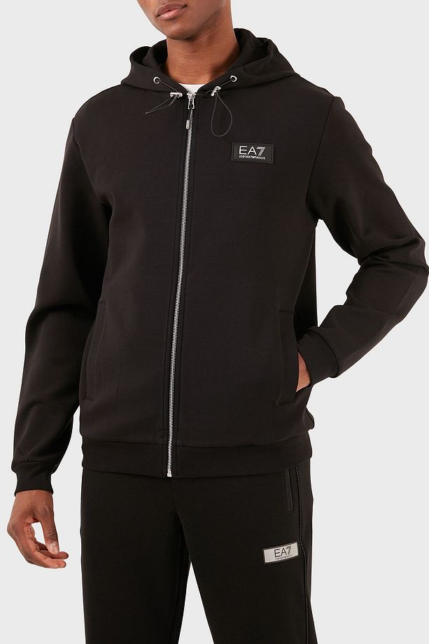 Logolu Pamuklu Kapüşonlu Regular Fit Fermuarlı Sweat Erkek SWEAT 3DPM82 PJUEZ 1200 - 1