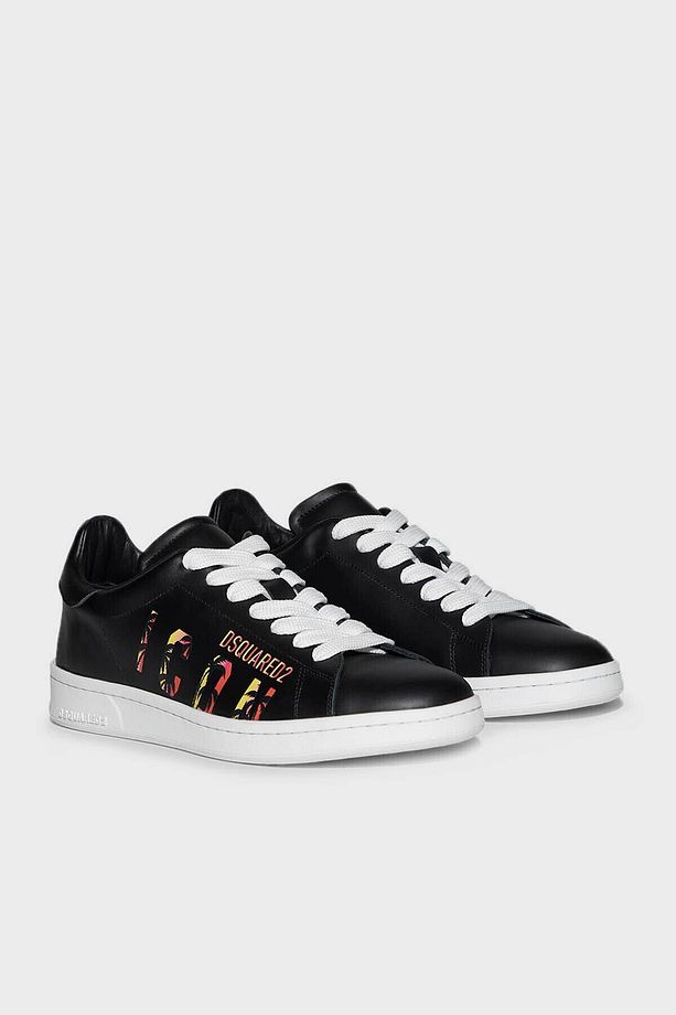 Logolu Hakiki Deri Sneaker Ayakkabı Erkek AYAKKABI SNM017501 506232 2124 - 4