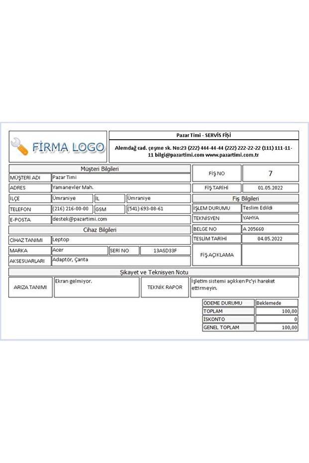 Servis Takip Programı & Servis Programı - 4