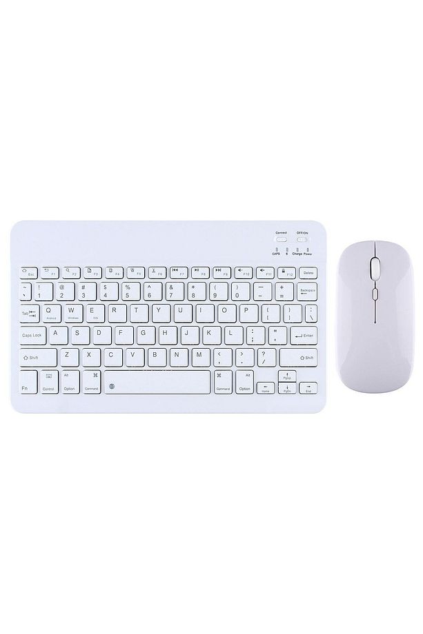 Tüm Cihazlara Uyumlu Akıllı Taşınabilir Şarj Edilebilir Kablosuz Bluetooth Klavye + Mause - 2