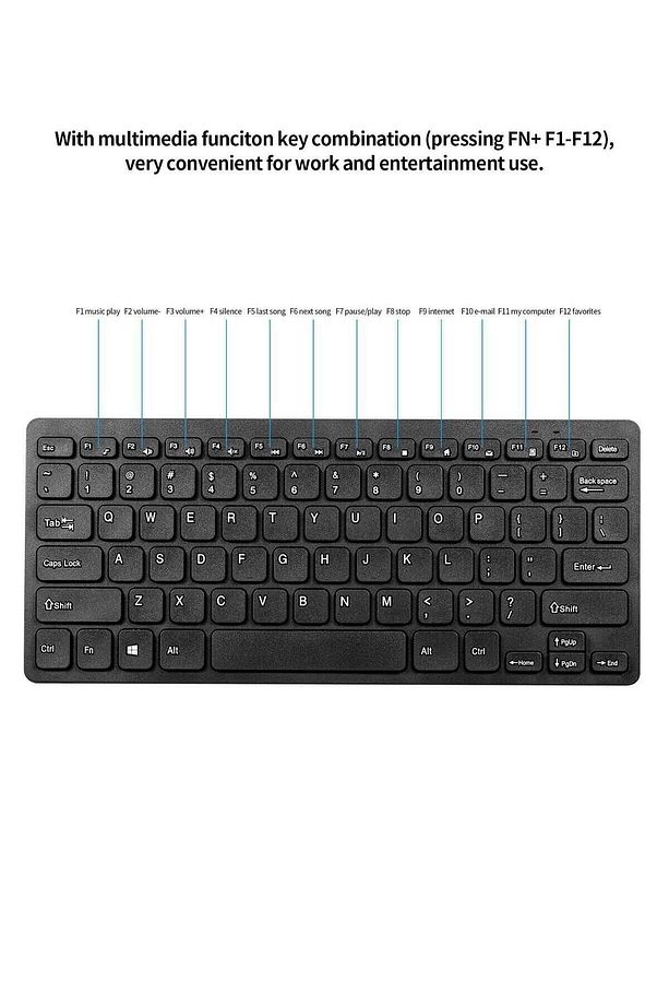 Samsung Galaxy Tab S6 Lite P610 P615 P617 Uyumlu  Wireless Taşınabilir Klavye Mouse Set Q Klavye - 4