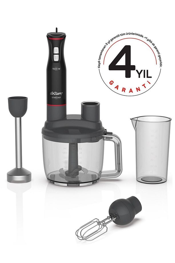 Siyah Ar1137 Starchef Multi 1500 W Blender Seti - Siyah Modern 1200 Watt + C / F Resmi Distribütör - 2