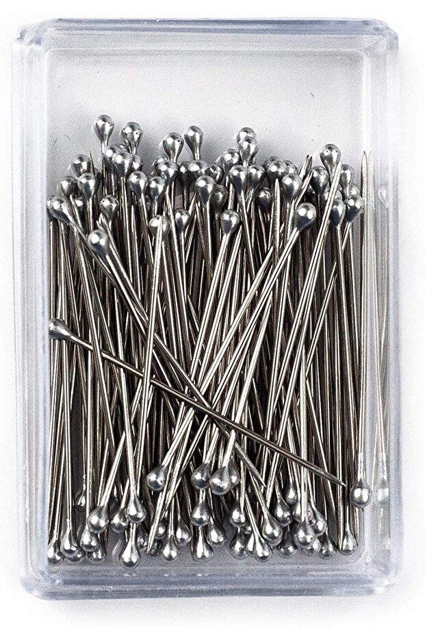 - Enameled Silver Head Bulk Needle 50 Pieces