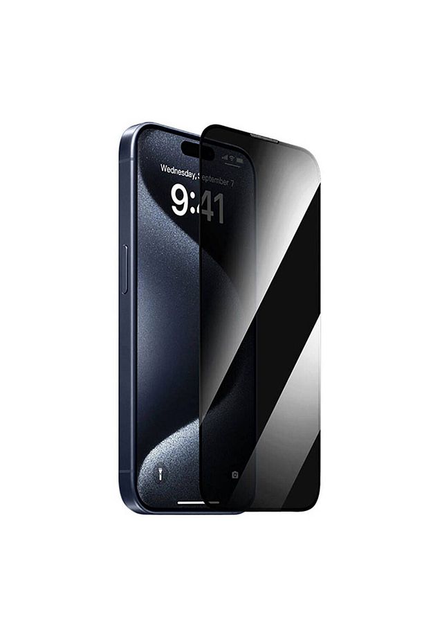 iPhone 16 Pro Uyumlu Wiwu GT-011 Oleofobik Kaplama Temperli Privacy Hayalet Cam Ekran Koruyucu - 1