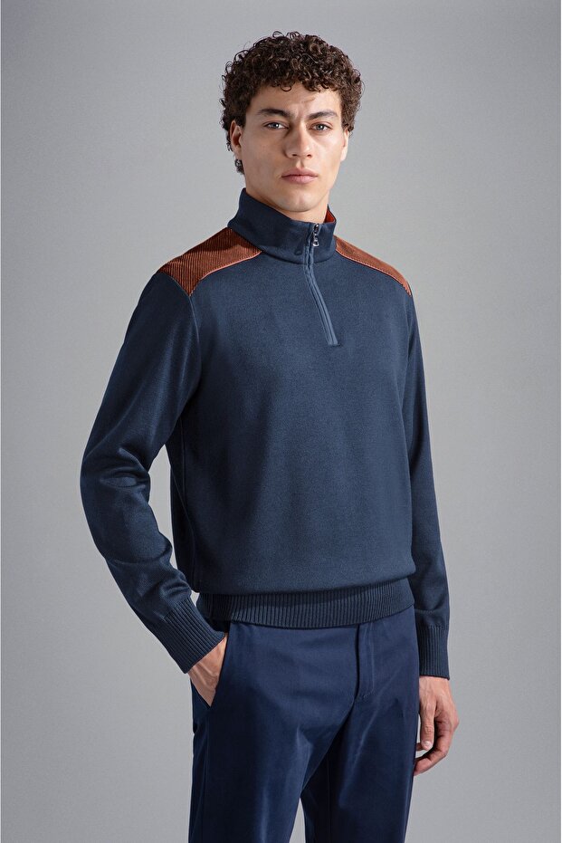 MEN'S ZIPPED PULLOVER C.W. WOOL - 4