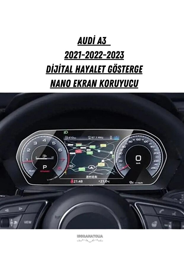 For Audi A3 2021 2022 2023 12.3 Inch Digital Ghost Instrument Compatible Nano Screen Protector