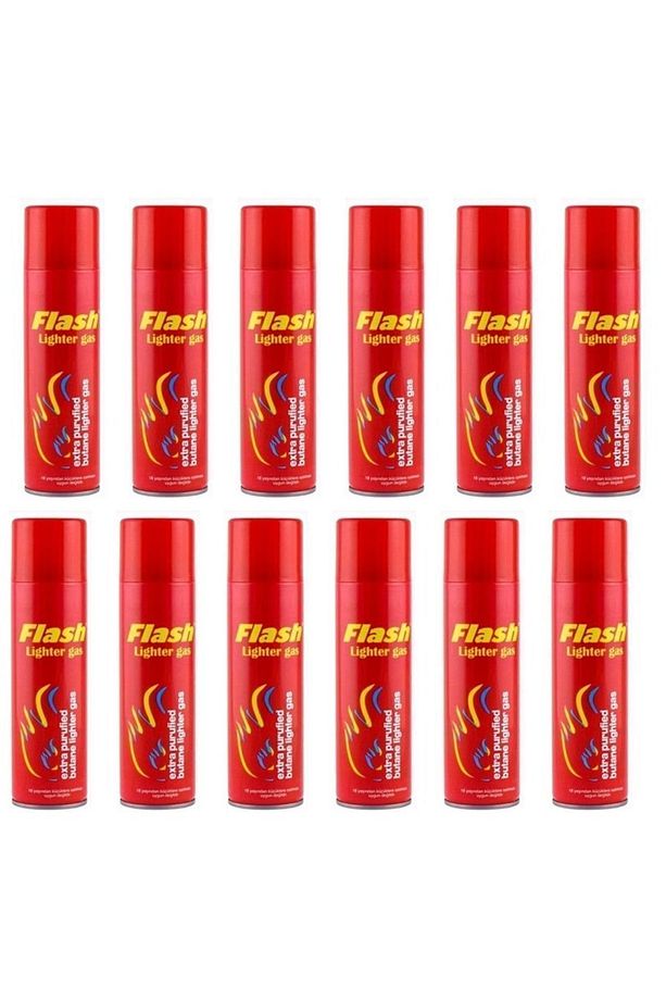 Flash Lighter Çakmak Gazı 270 ml 12 Adet Parlı 8699621150502 - 1