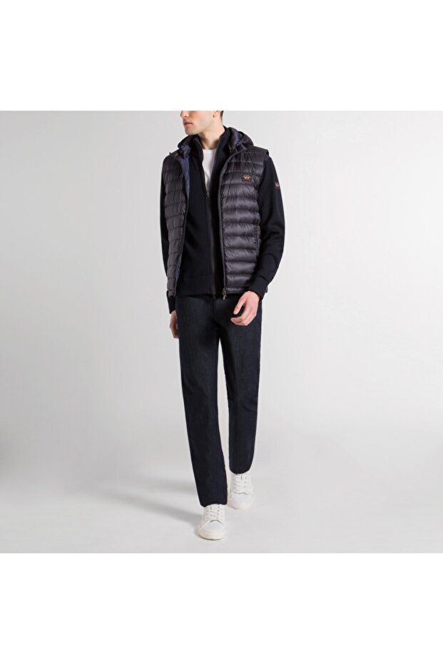 Men's Knıtted Blouson C.w. Wool - 4