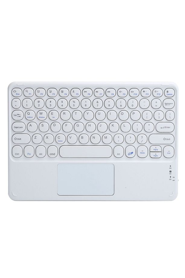 Tüm Cihazlara Uyumlu Touchpad Akıllı Dokunmatik Ekranlı Kablosuz Bluetooth Klavye (ios-android-win) - 2