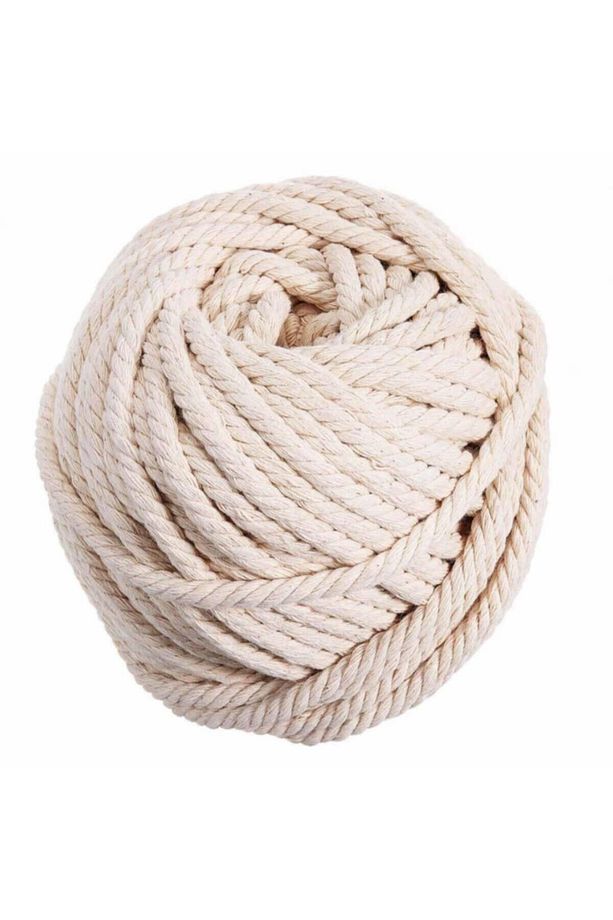 6 Mm Makrome Hamak Ipi Krem ( 10 Metre ) - 1