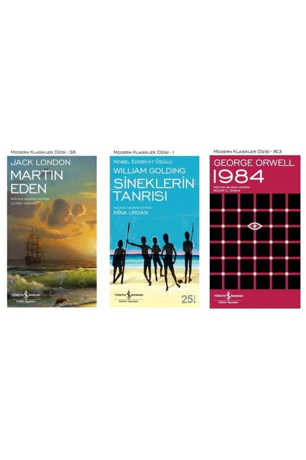 The Most Read Classics of the World 3 Book Set Martin Eden - sineklerin Tanrısı - 1984