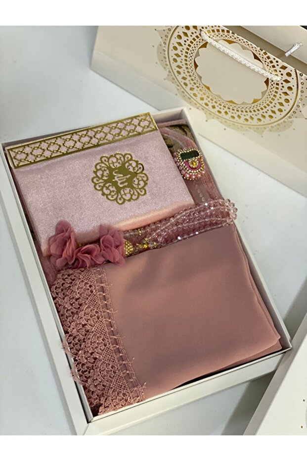 5 Piece Prayer Rug Dowry Bundle Set - 2