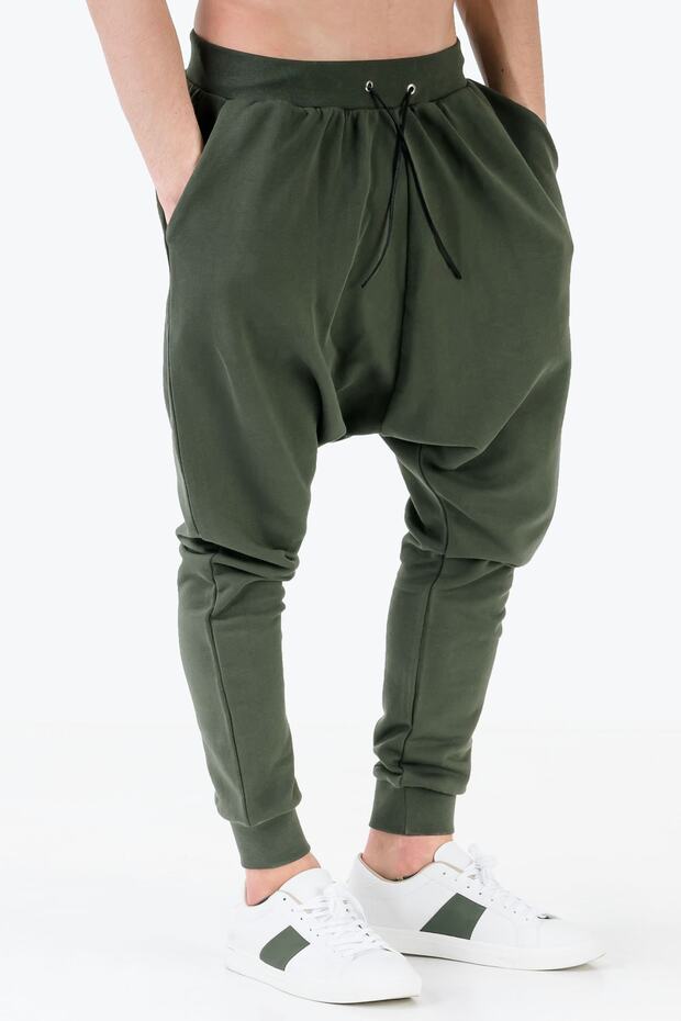 Oversized Haki Erkek Eşofman Altı - 1