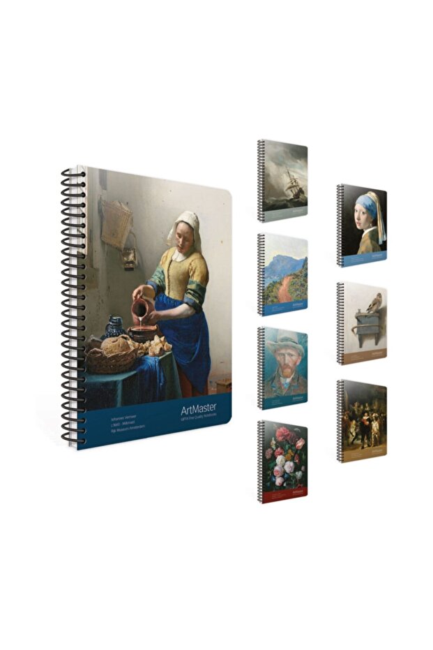Art Master اللوحات الشهيرة منقوشة 100 Yp مخطط سبرالي 19x26 سم غطاء من الورق المقوى Pp