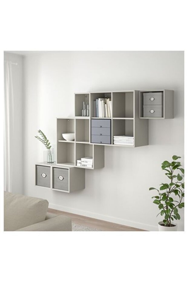 Kapaklı Kutu 18x25x15 Cm Gri Düzenleme-raf-ünite Kutusu Kulplu Toparlayıcı Kutu - 5