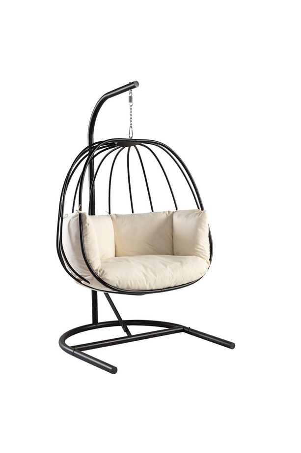 Scollection Çift Kişilik Bahçe Salıncağı Balkon Salıncağı, Hamak Salıncak - 1