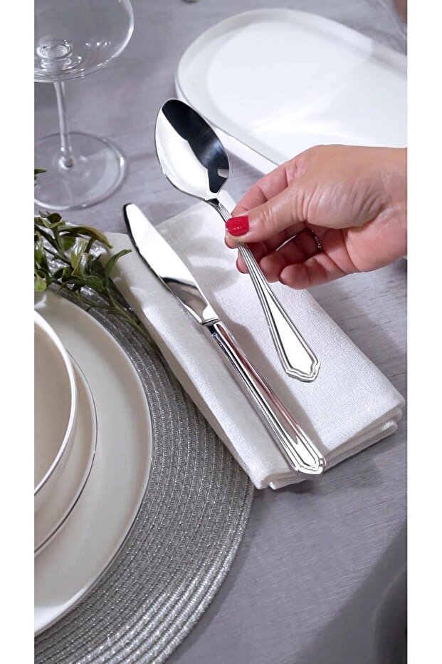 Topkapı 6'lı Yemek Kaşığı Takımı - 2