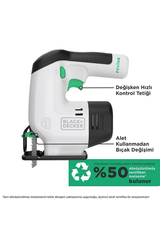 Black & Decker Reviva Revj12c-qw 12v Şarjlı Dekupaj Testere Makinesi - 8