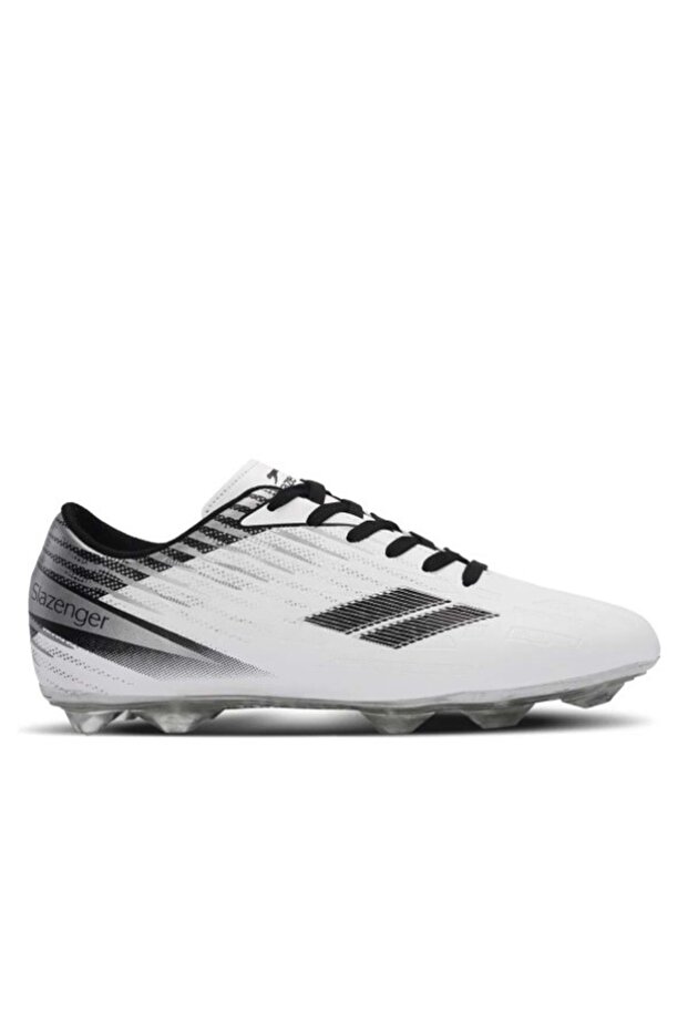 Cambly Men's Astroturf White / Black Football Shoes