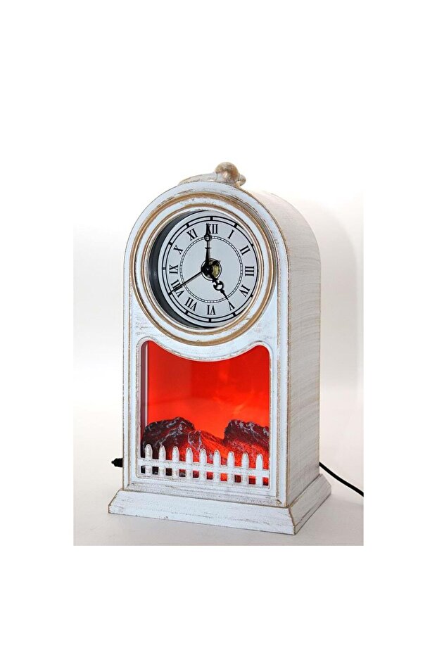 Led Işıklı Saatli Şömine - 1