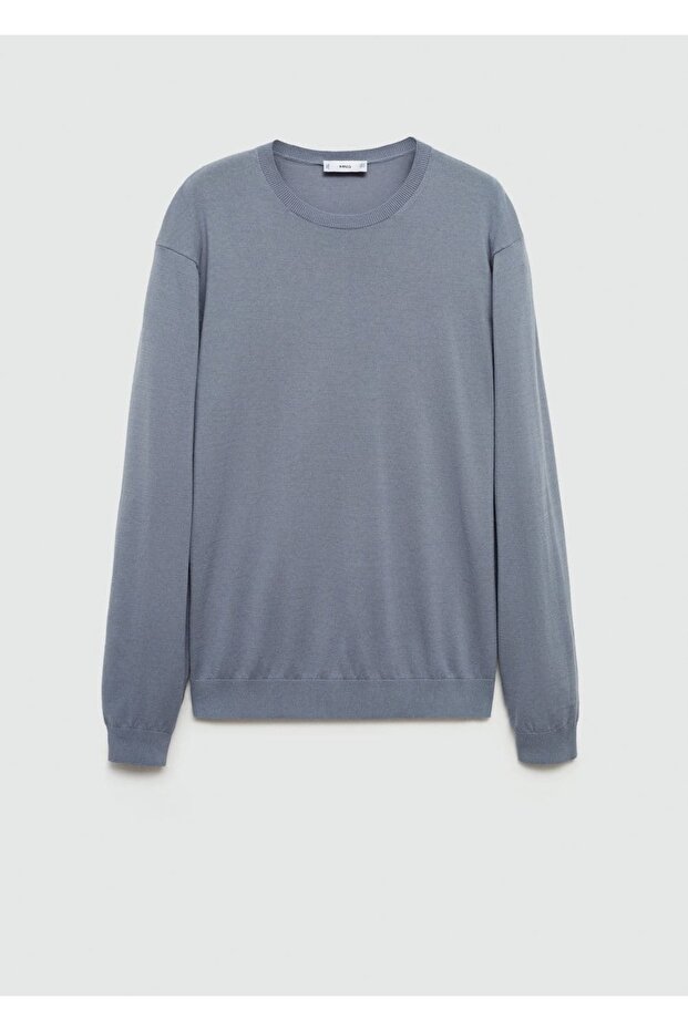 %100 pamuklu ince triko kazak - 3