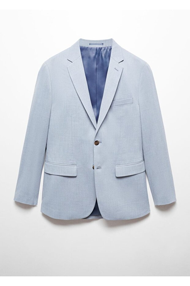 Streç kumaştan süper dar kesim blazer ceket - 3