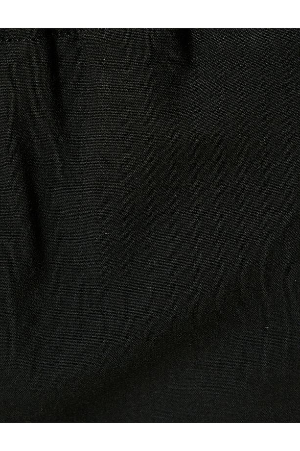 Slim Fit Şort Bermuda Chino Beli Bağcıklı Cep Detaylı - 6